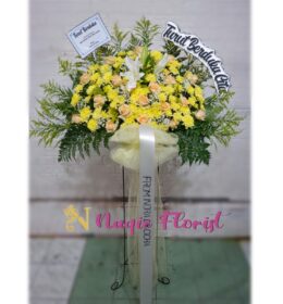 standing flower dukacita kuning